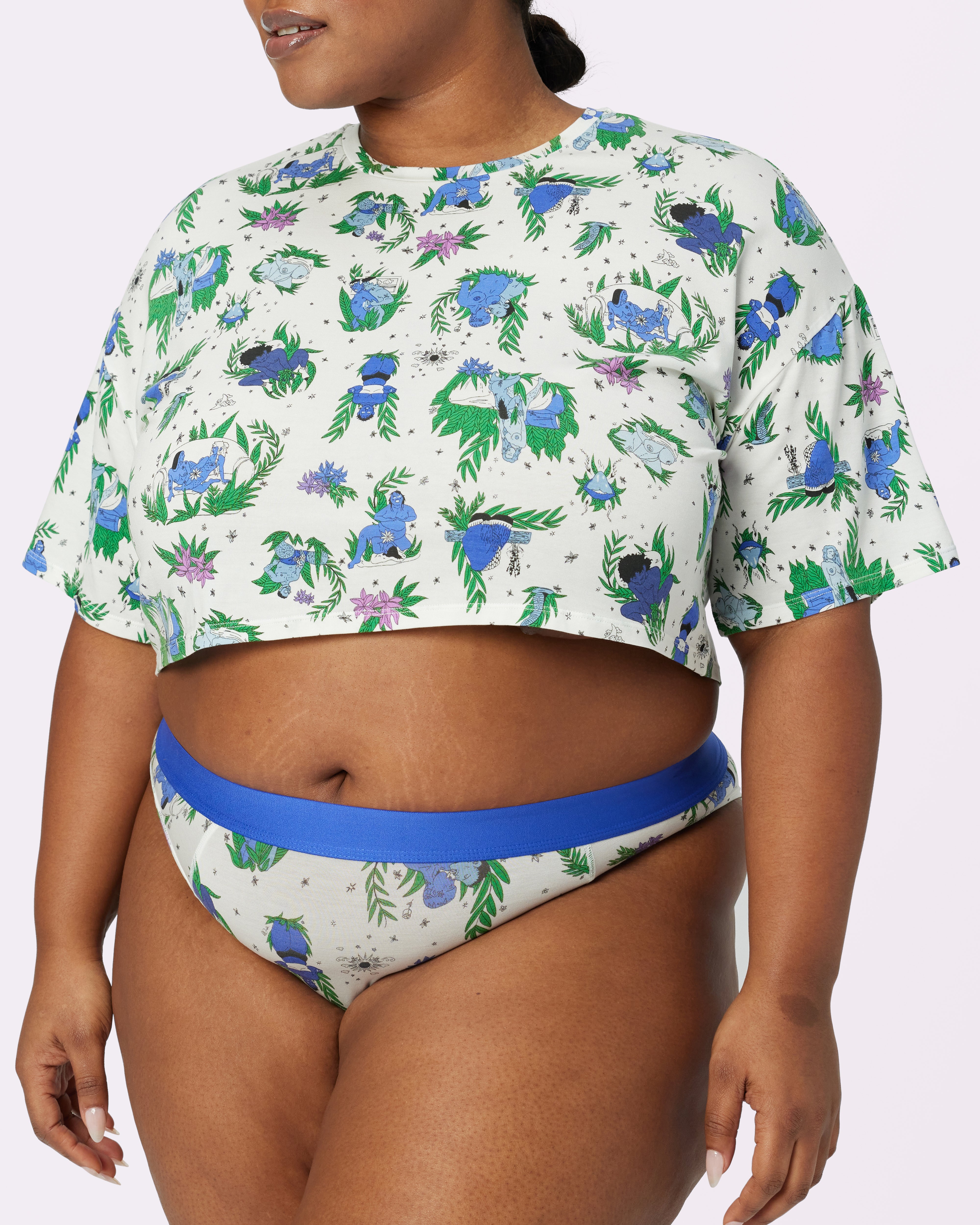 melt the lady cropped bumpy tops
