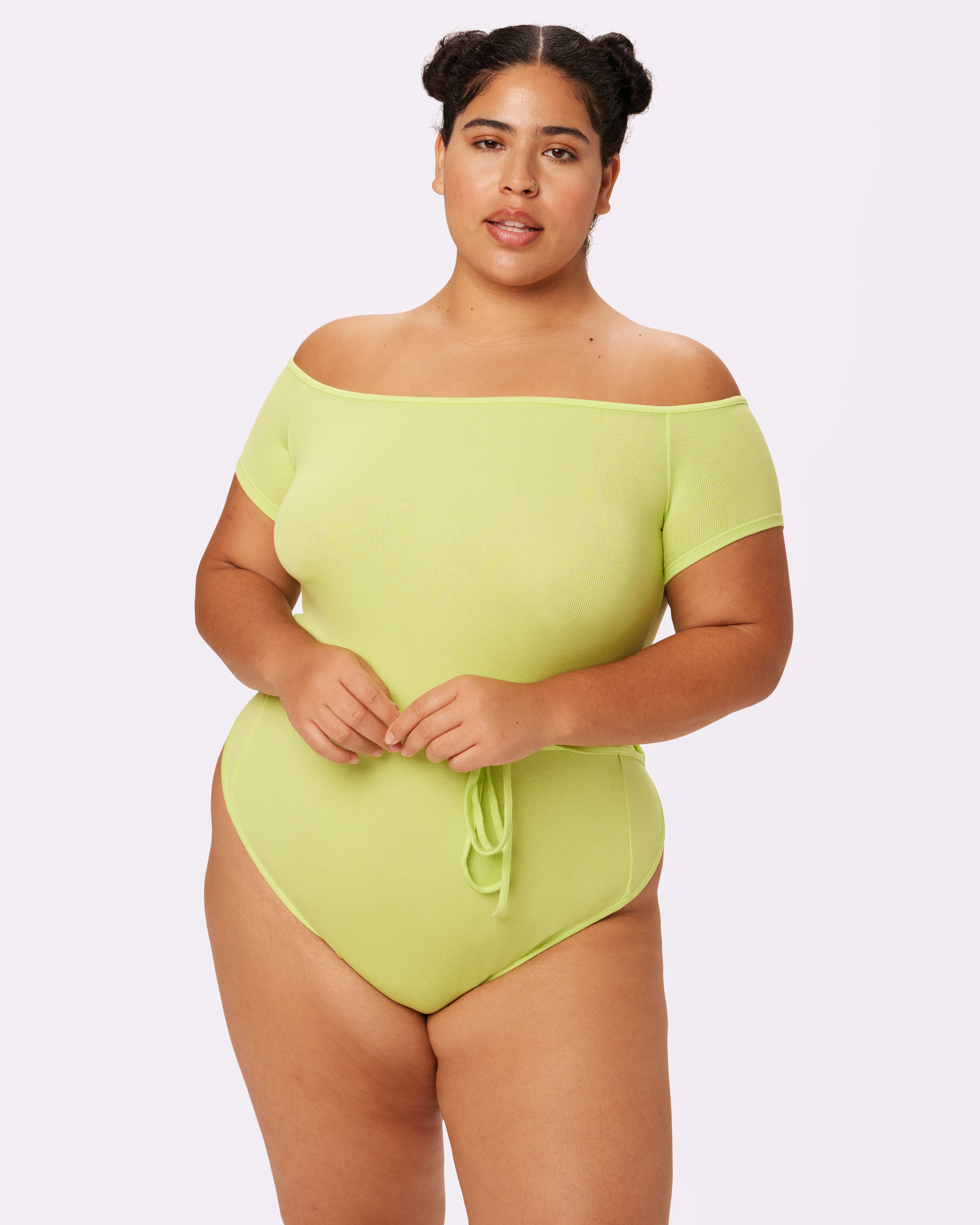 D Cup Ankle-length Full Bodysuit with Zipper 5G