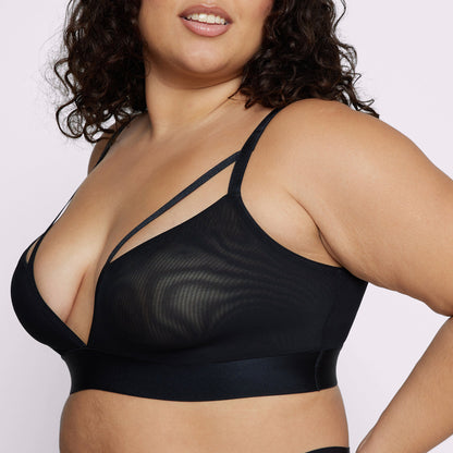 Strappy Triangle Bralette | Silky Mesh | Archive (Eightball)