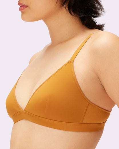 Dream Fit Triangle Bralette | Ultra-Soft Re:Play | Archive (Burnt Gold)