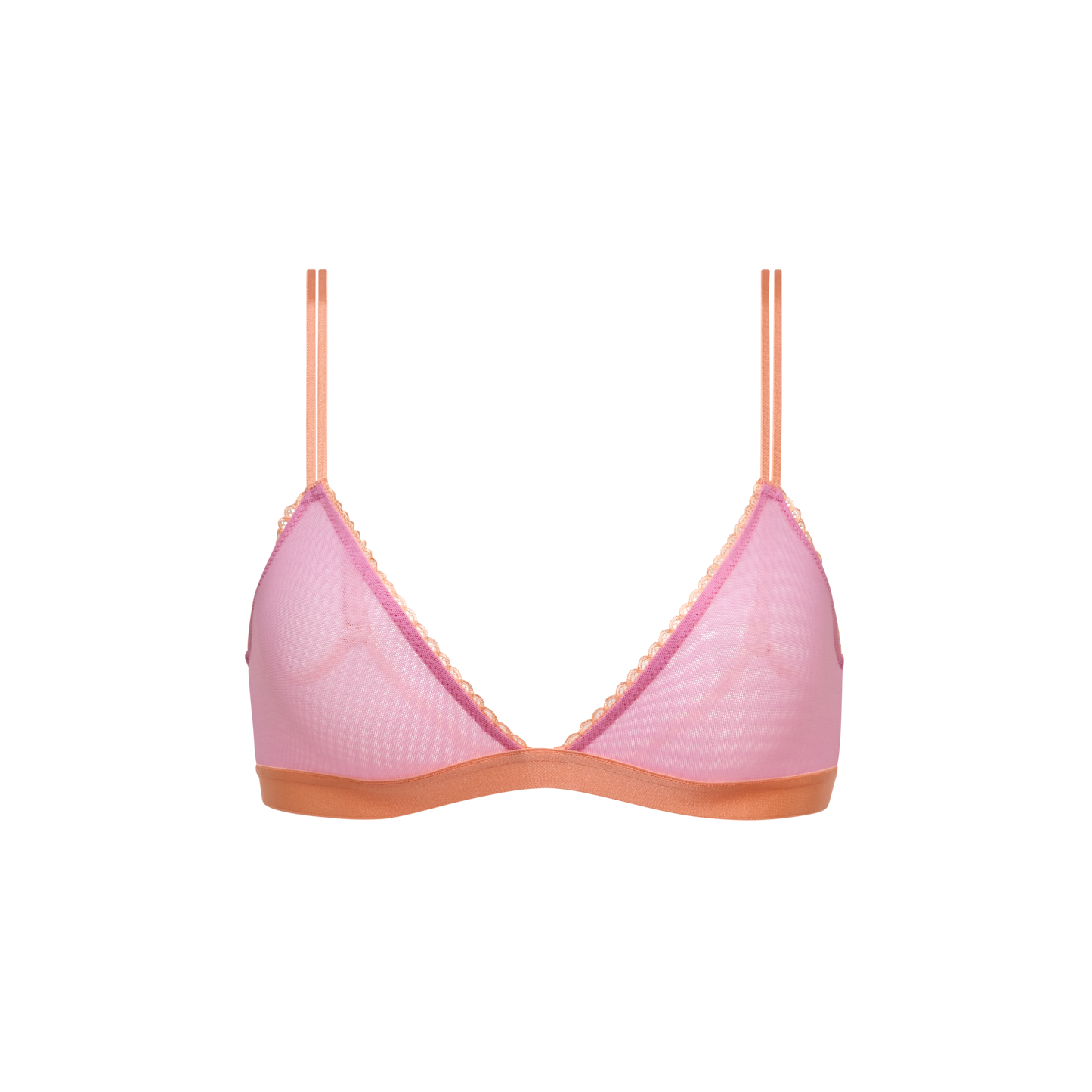Flirty Lace Touch Triangle Bralette | Silky Mesh | Archive (Day Dream)