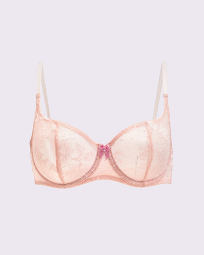 That Lace Unlined Balconette Bra | That Lace (Blushing Rose)