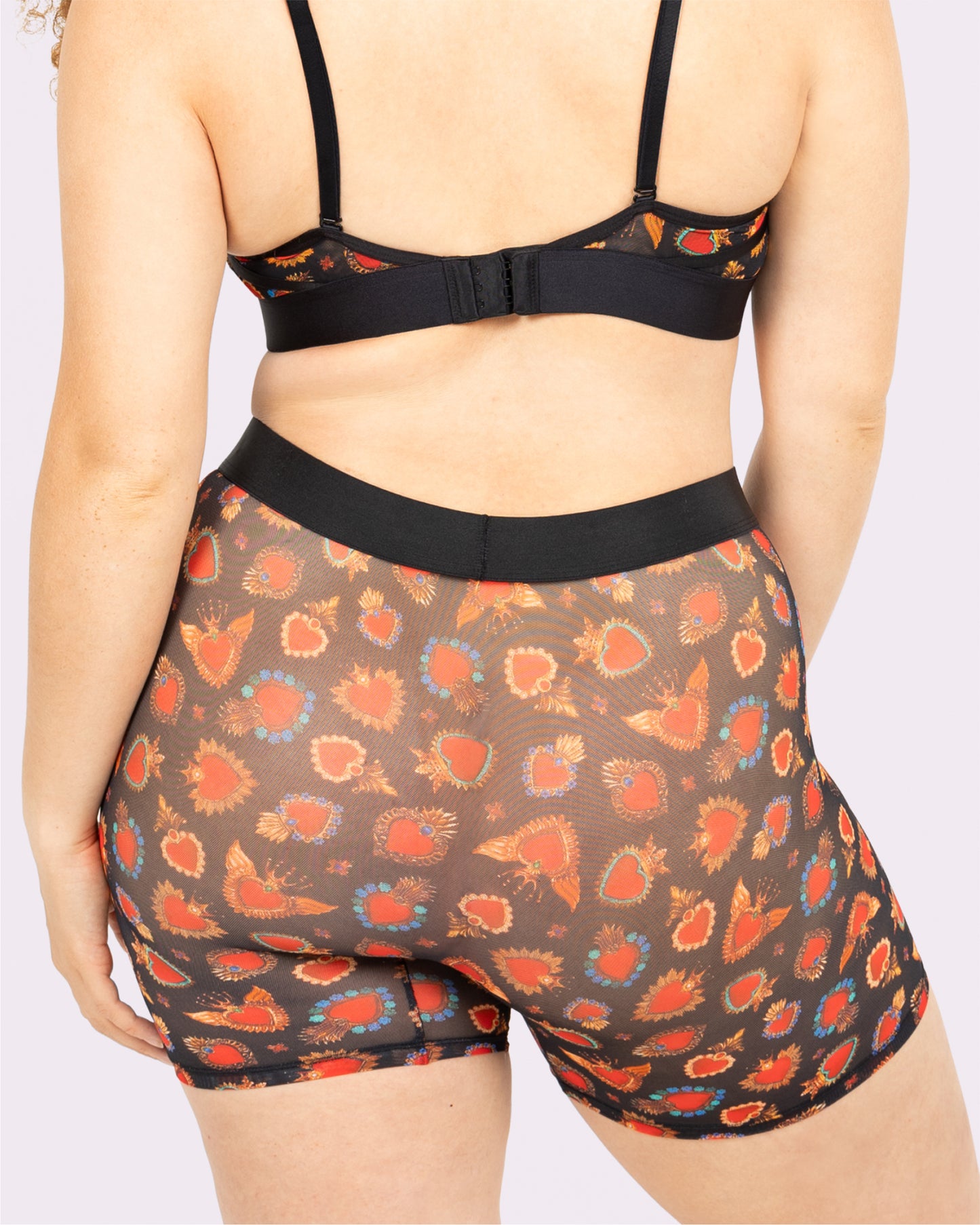 Silky Mesh Boxer Brief | Silky Mesh (Crowned Hearts)