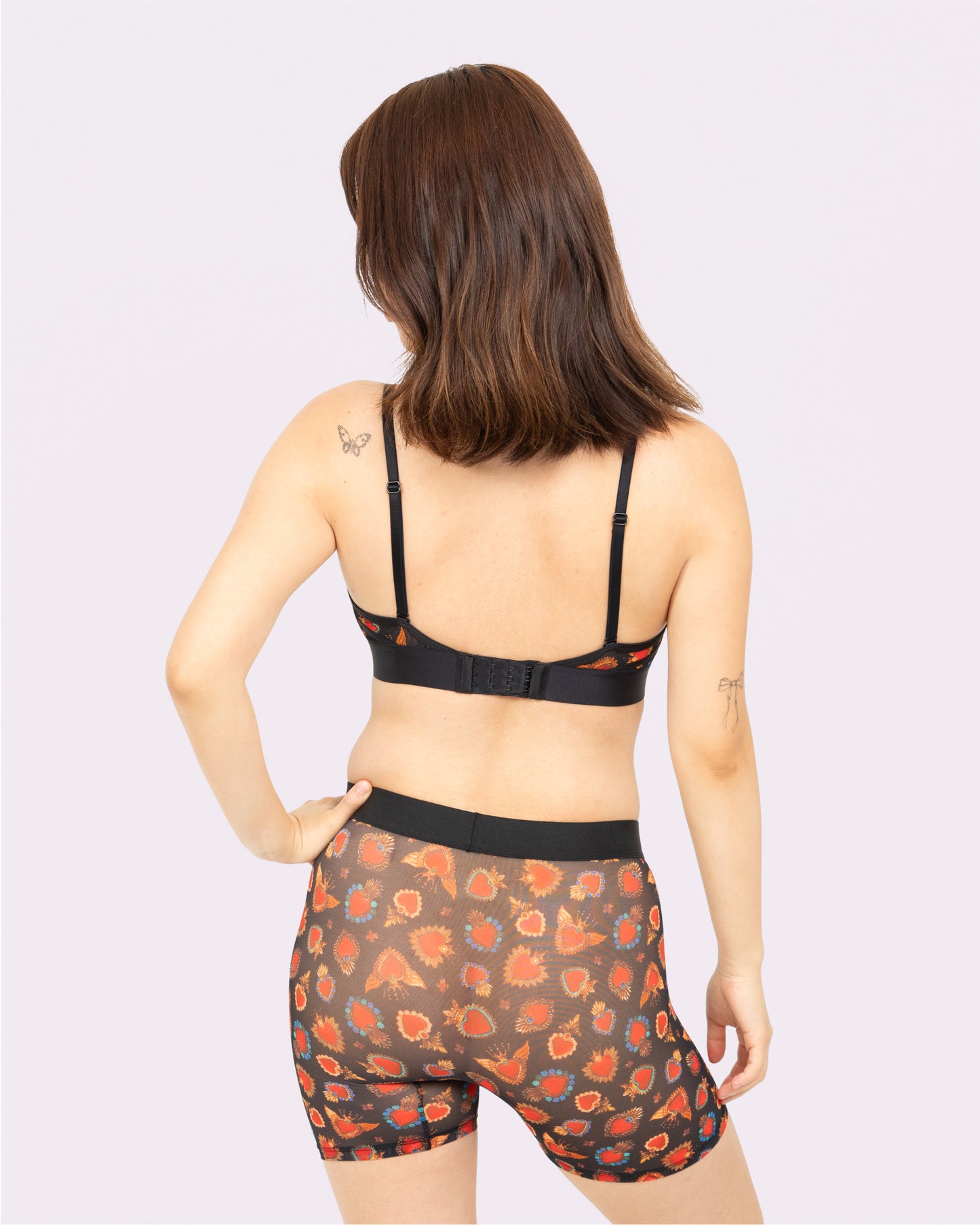 Silky Mesh Boxer Brief | Silky Mesh (Crowned Hearts)