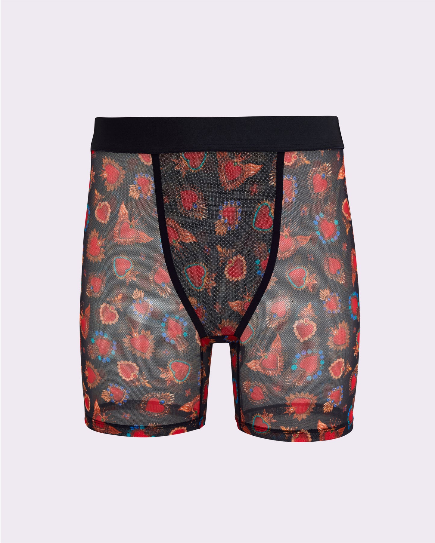 Silky Mesh Boxer Brief | Silky Mesh (Crowned Hearts)