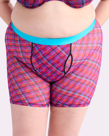 Silky Mesh Boxer Brief | Silky Mesh (Pop Plaid)