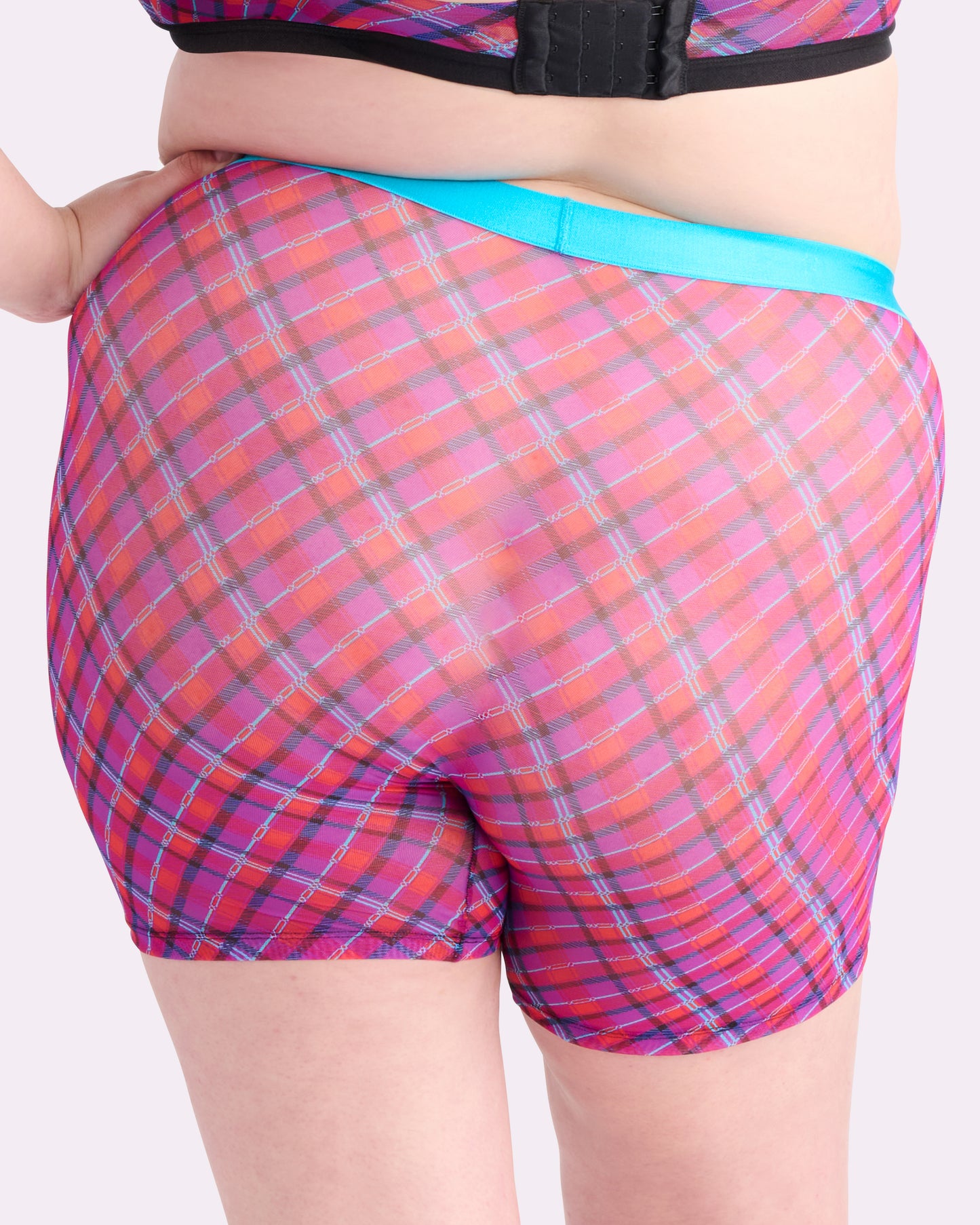 Silky Mesh Boxer Brief | Silky Mesh (Pop Plaid)