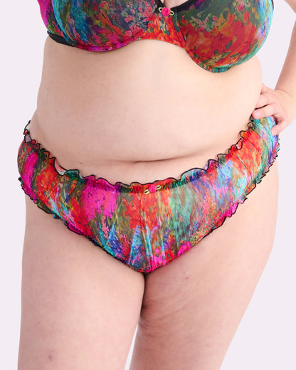 Silky Mesh Flutter Cheeky | Silky Mesh (Monet Floral)