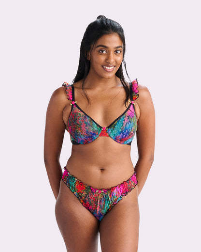 Silky Mesh Flutter Cheeky | Silky Mesh (Monet Floral)