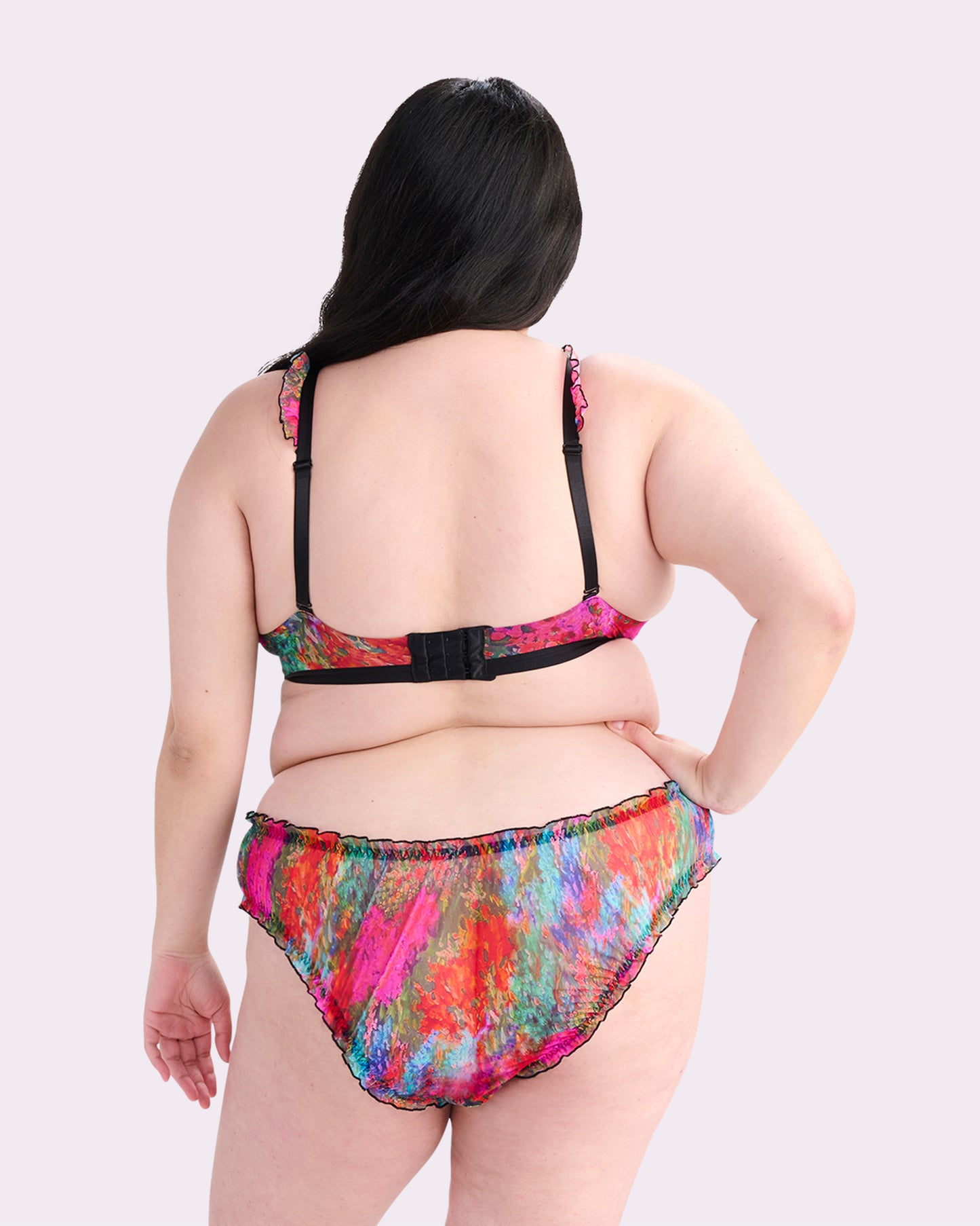 Silky Mesh Flutter Cheeky | Silky Mesh (Monet Floral)