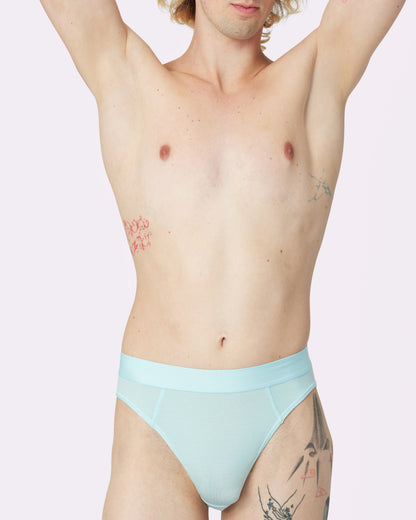 Free Comfort High Rise Brief | New:Cotton | Archive (Cool Blue)