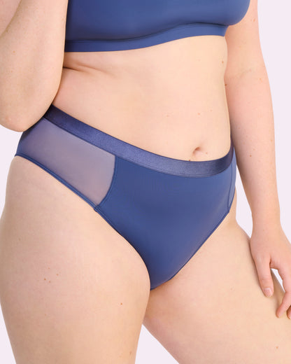 Re:Play High Waisted Brief | Ultra-Soft Re:Play (Crown Blue)