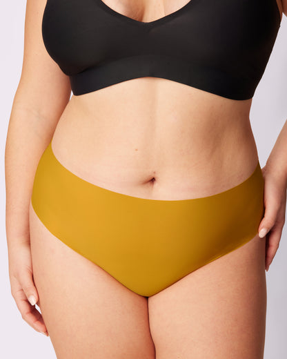 XS Invisible Sculpt High Rise Brief | Seamless Universal (Sunflower)