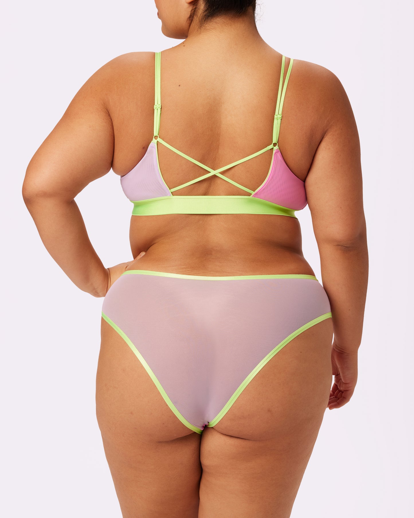 High Rise Cheeky | Silky Mesh | Archive (Soft Serve)