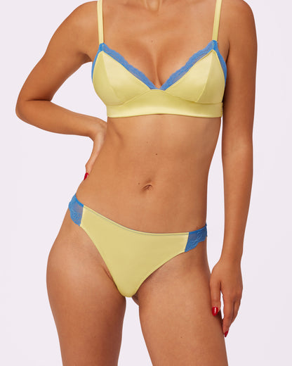 S Luminous Lace Cheeky | Glow Satin | Archive (Key Lime)