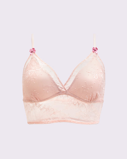 That Lace Longline Bralette | That Lace (Blushing Rose)