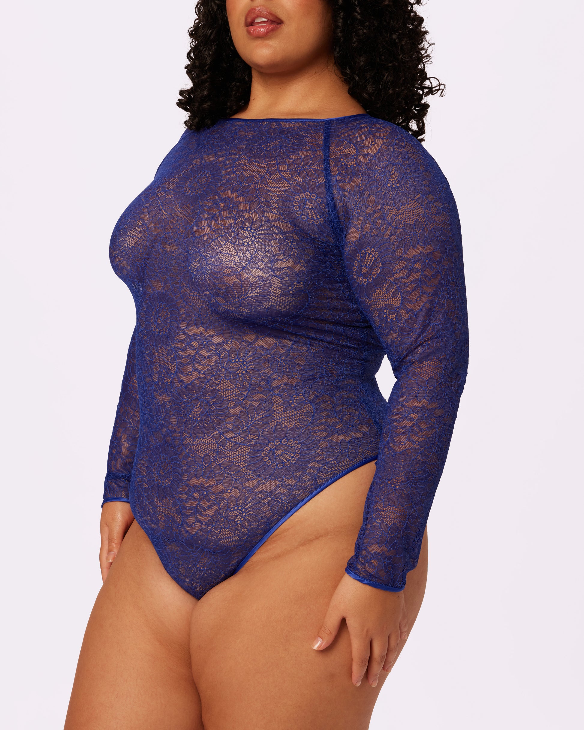 Sweet Romance Lace Bodysuit  Soft Lace in Stars (Eightball) – Parade