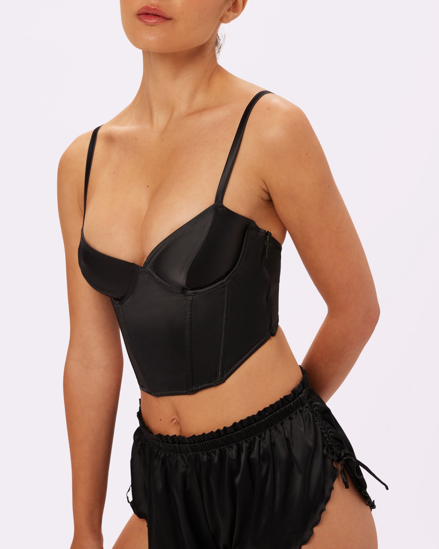 Afterglow Lace-up Corset | Glow Satin (Eightball)