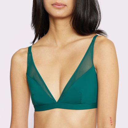 Dream Mesh Plunge Bralette | Ultra-Soft Re:Play | Archive (Pine)