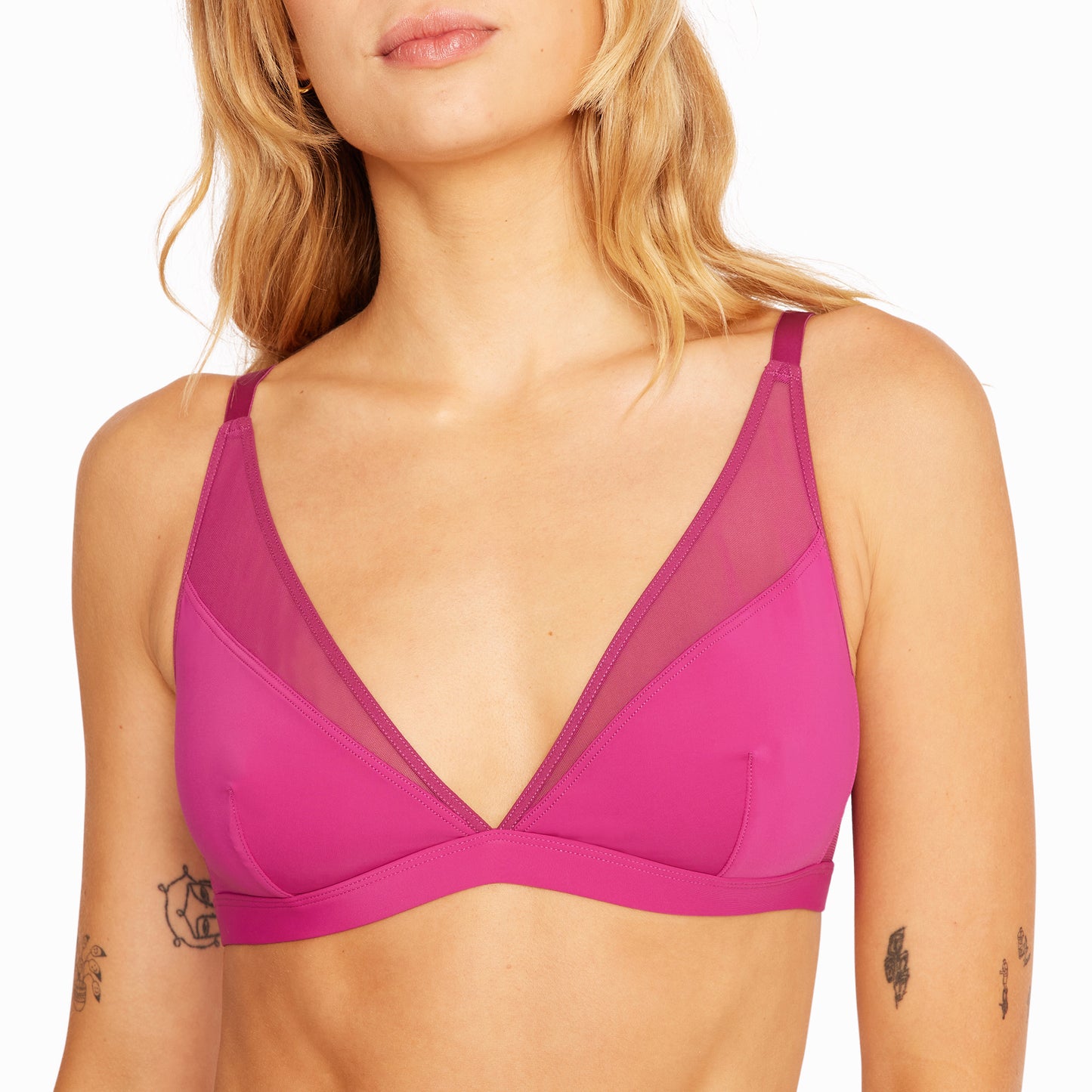 Dream Mesh Plunge Bralette | Ultra-Soft Re:Play | Archive (Hula Hoop)