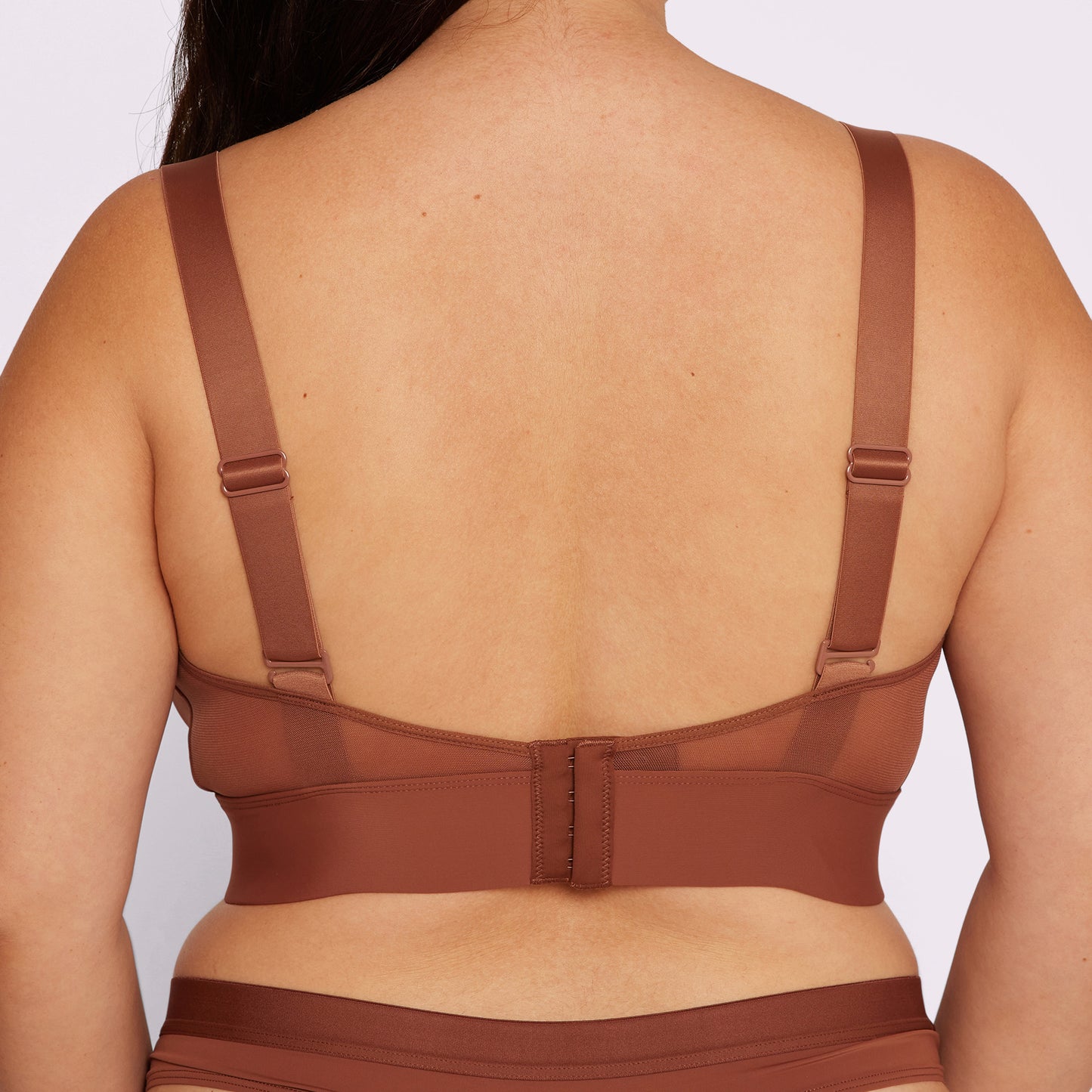 Dream Mesh Plunge Bralette | Ultra-Soft Re:Play  | Archive (Cocoa)