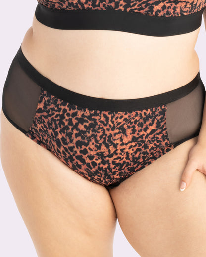 Re:Play High Waisted Brief | Ultra-Soft Re:Play (Parade Leopard)