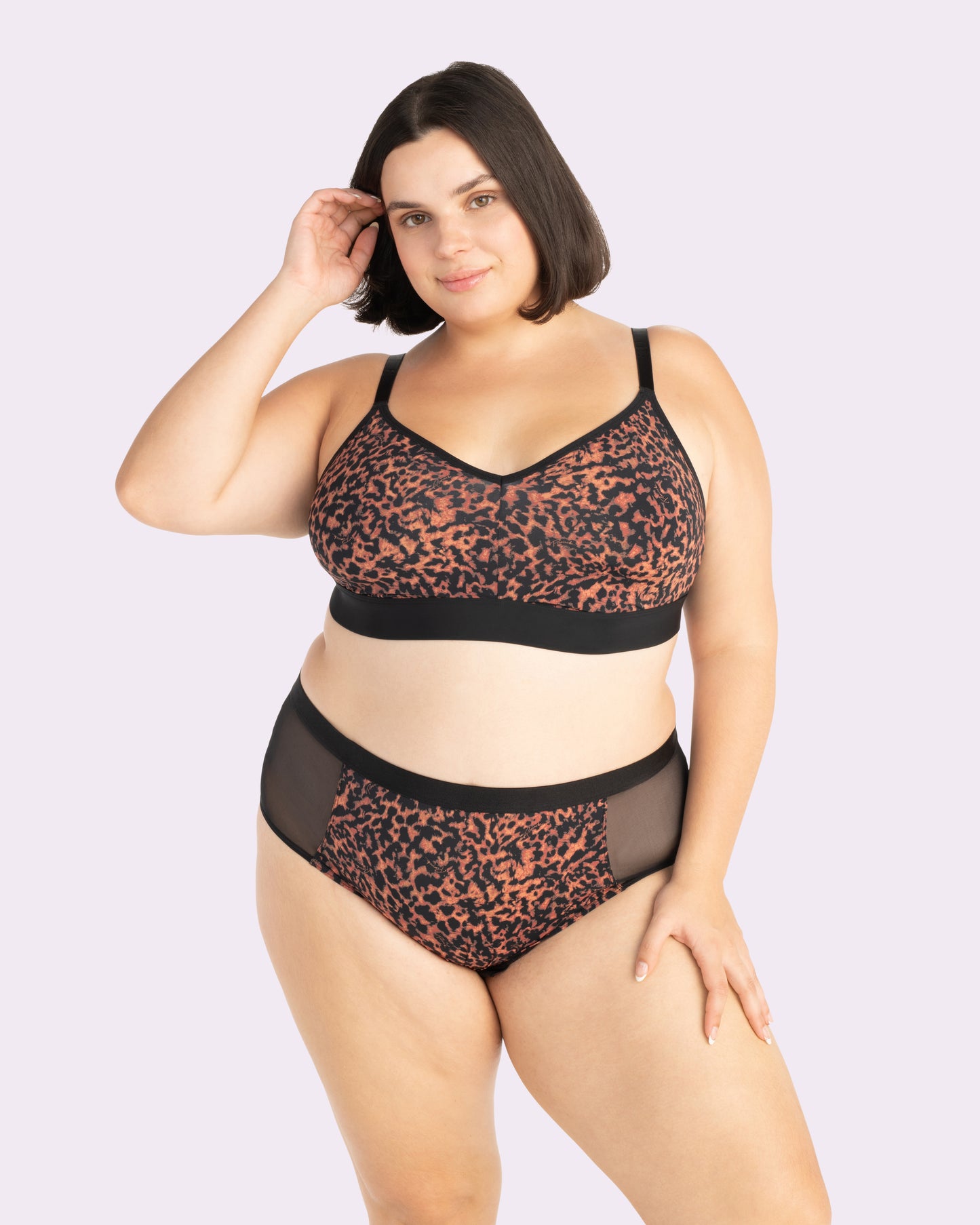 Re:Play High Waisted Brief | Ultra-Soft Re:Play (Parade Leopard)