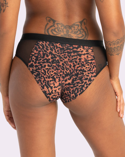 Re:Play High Waisted Brief | Ultra-Soft Re:Play (Parade Leopard)