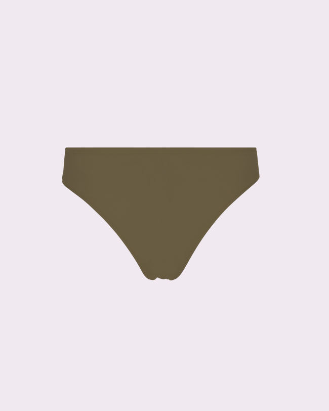 Ultra-Flattering High Rise Thong | New:Cotton (Olive Night)