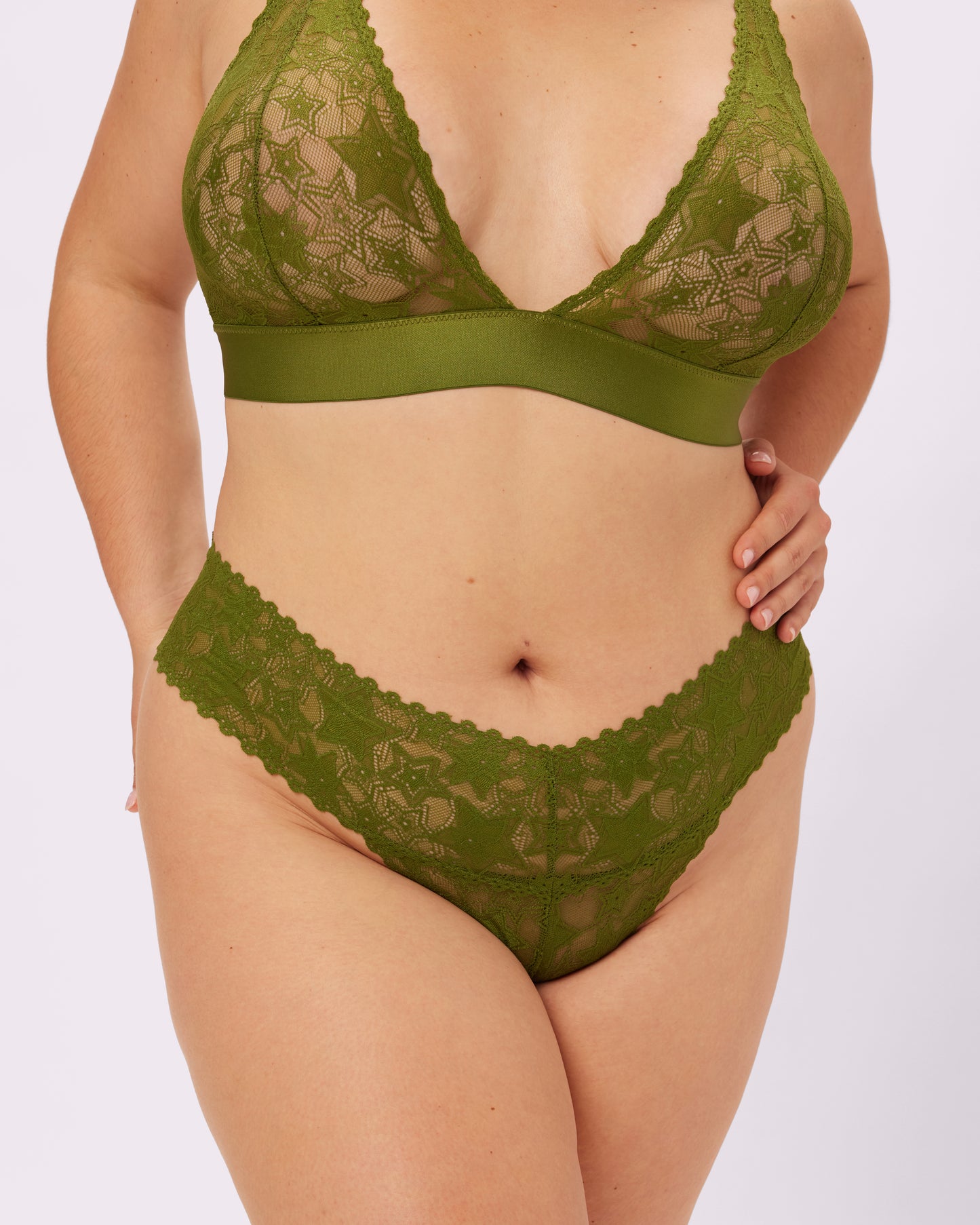 Perfect Lace Cheeky | Soft Lace in Stars (Vine)