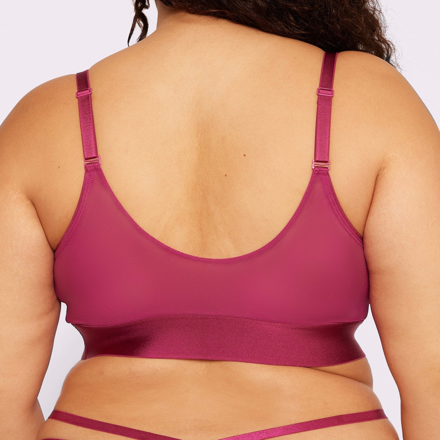1+ Strappy Triangle Bralette | Silky Mesh | Archive (Hula Hoop)