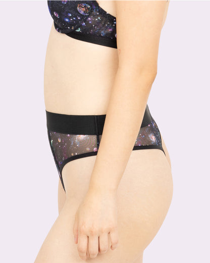 Silky Mesh Sheer High Cut Thong | Silky Mesh (Astrology)