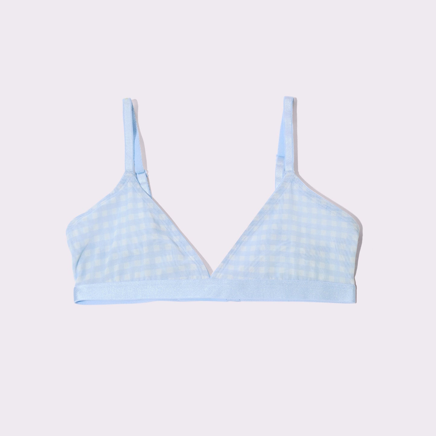 2+ Triangle Bralette | Silky Mesh | Archive (Tide Pool Gingham)