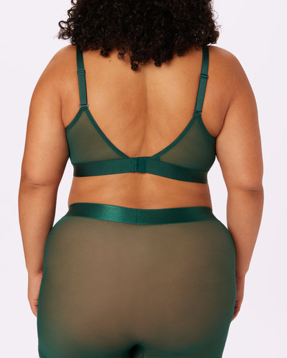 Triangle Bralette | Silky Mesh | Archive (Jade)