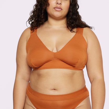 XS Cloud Triangle Bralette | SuperSoft | Archive (Red Clay)