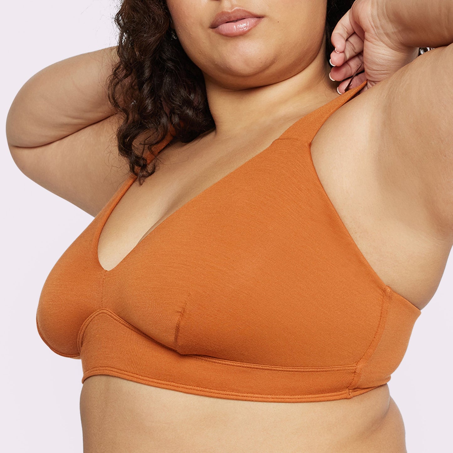 XS Cloud Triangle Bralette | SuperSoft | Archive (Red Clay)