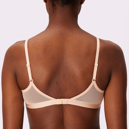 2+ Triangle Bralette | Silky Mesh | Archive (Sand)