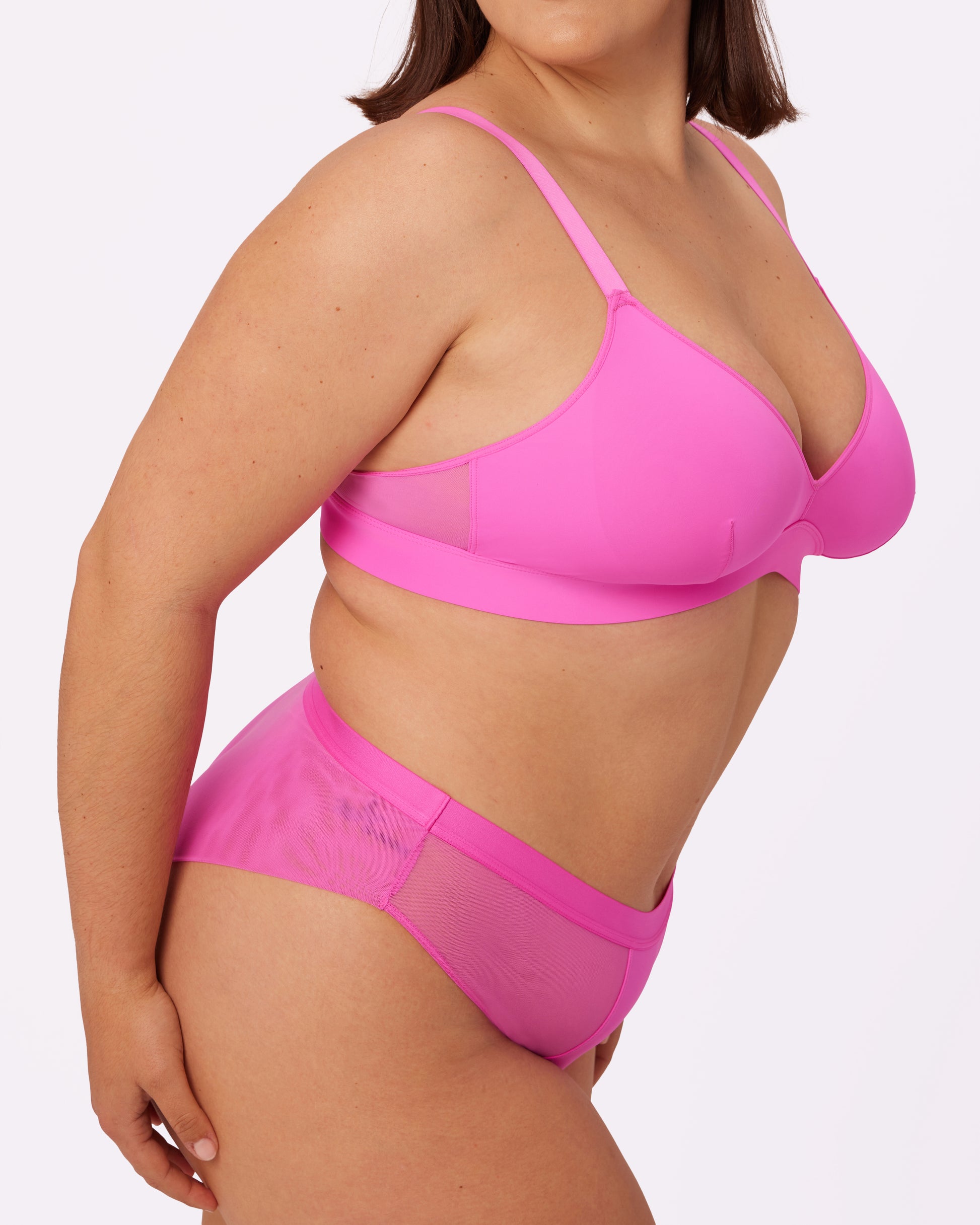 Women's Light Support Rib Triangle Bra - All In Motion™ Pink Xxl : Target