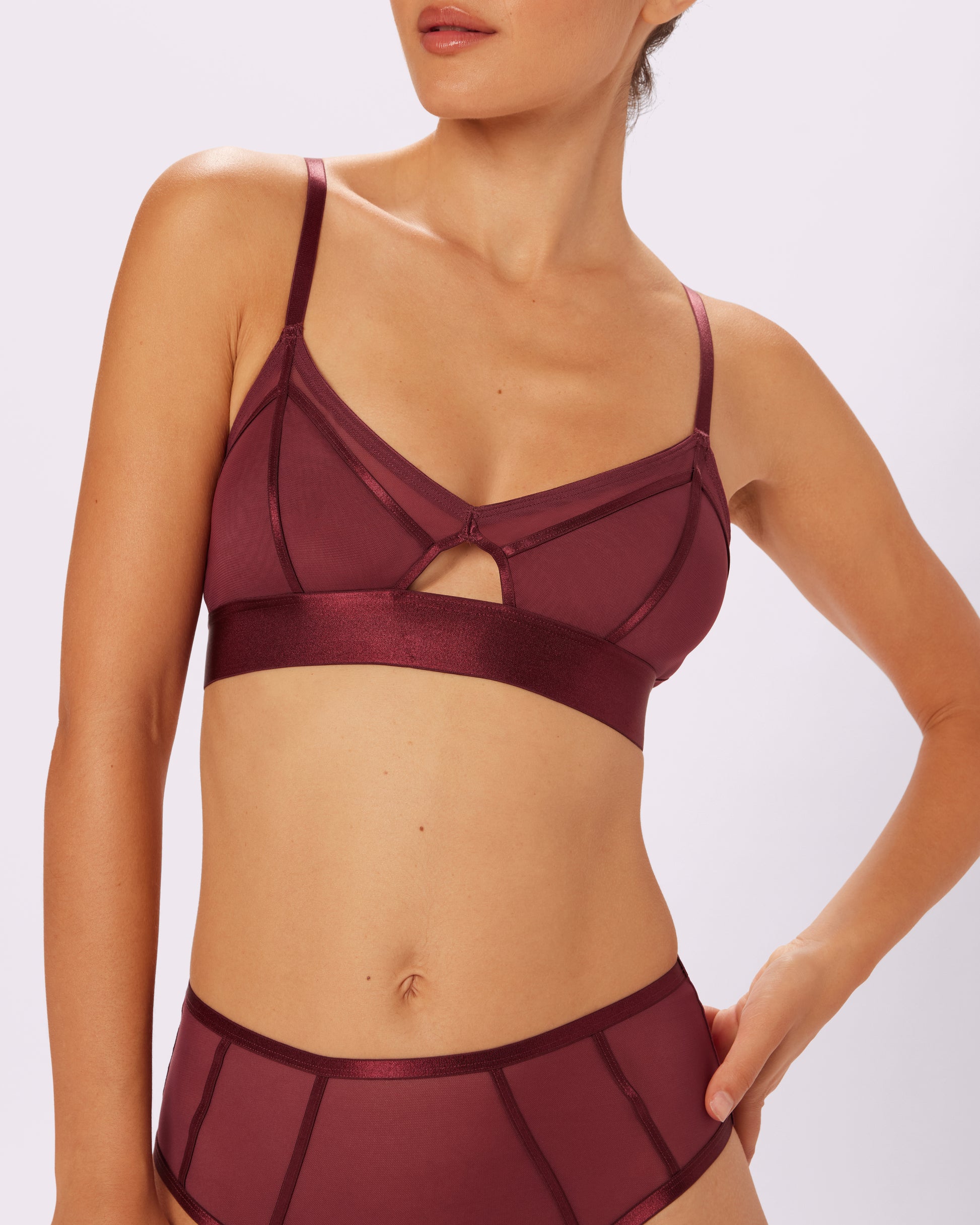 Xhilaration Cut-Out Micro Triangle Bralette
