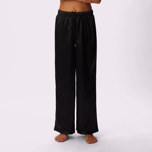 Luxe Dreams Wide Leg Pants | Plush Satin (Eightball)