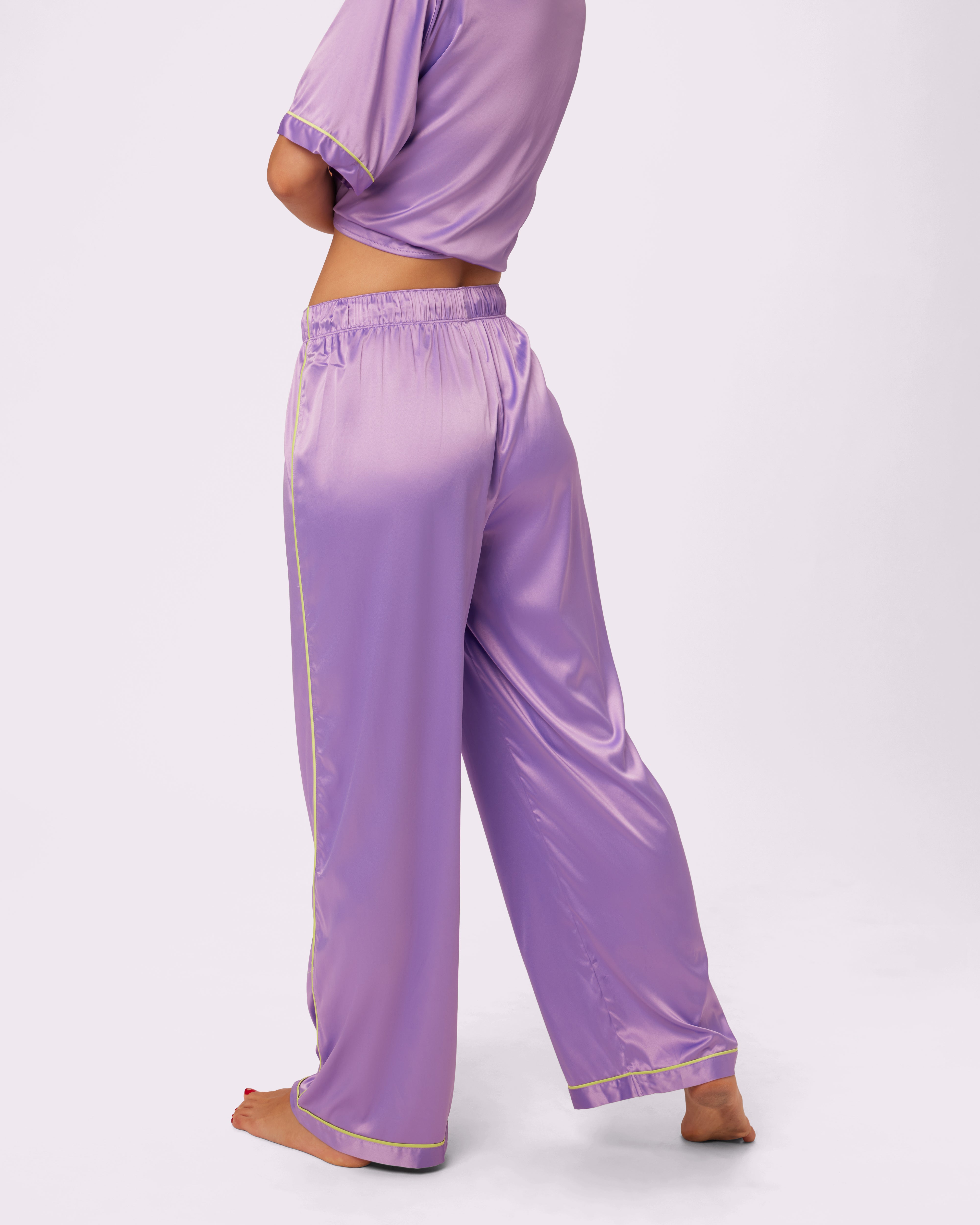 Black And Purple Line Pants Vertical Stripe Print Workout Wide Leg Pants  Woman Oversized Beach Printed Straight Trousers