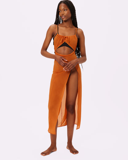Endless Summer Cutout Coverup | Silky Mesh | Archive (Golden Hour)