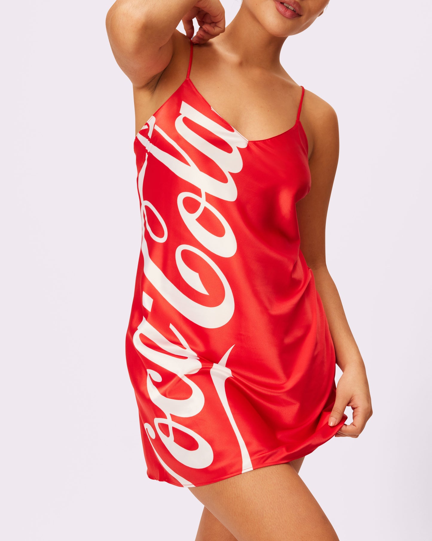 Special Edition Coca-Cola Luxe Slip Dress | Luxe Satin | Archive (Coca-Cola)