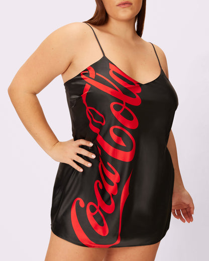 Special Edition Coca-Cola Luxe Slip Dress | Luxe Satin | Archive (Coke Zero)