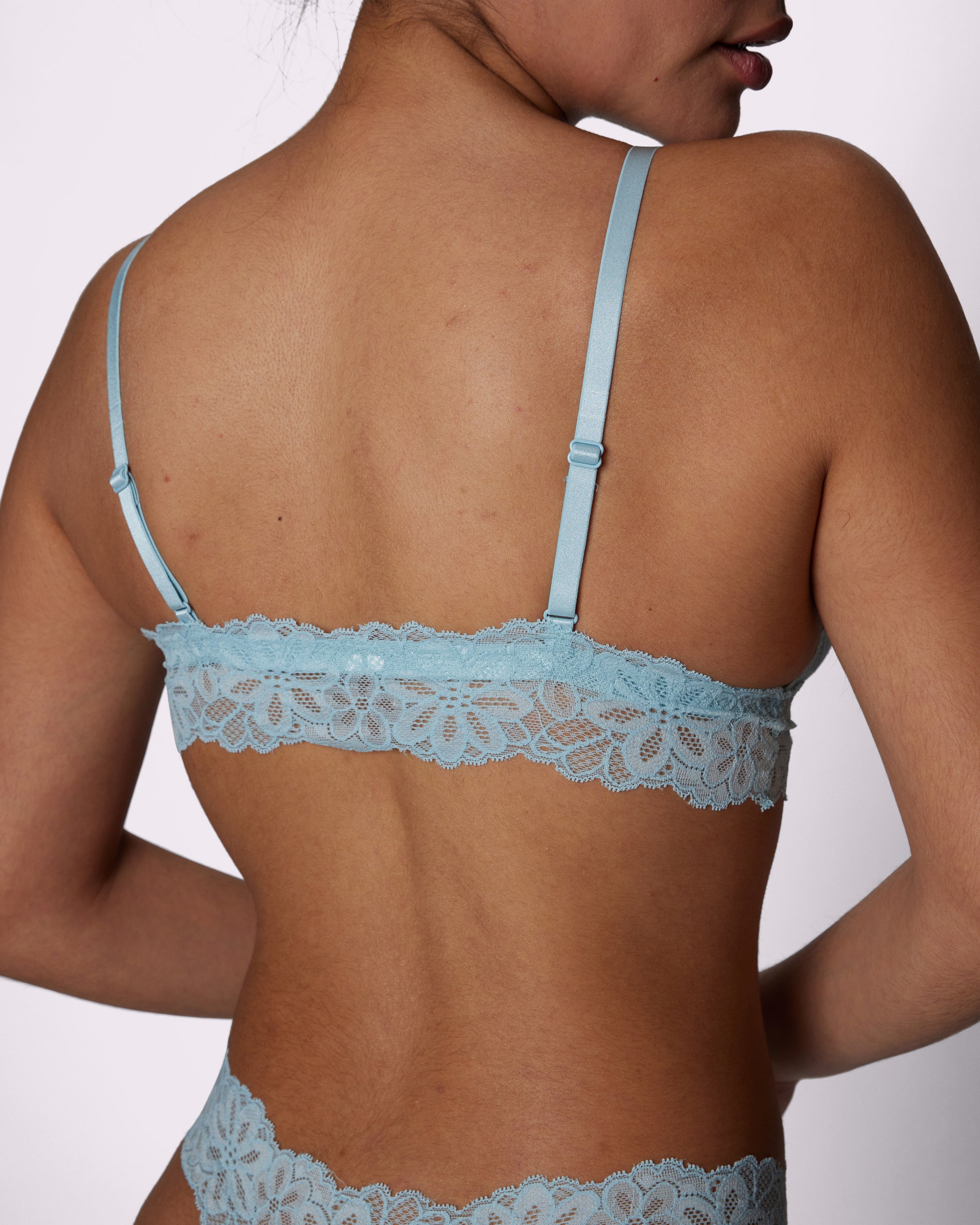 Lace Bralette Briefs Soft Triangle Bra Panty Sets