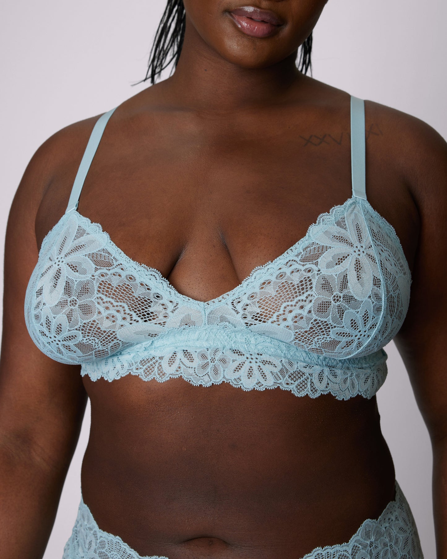 Perfect Lace Triangle Bralette | Soft Lace | Archive (Ethereal)