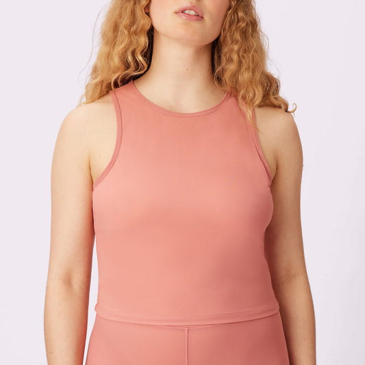 Weightless Racer Tank | Silky Mesh | Archive (Pink Canyon)