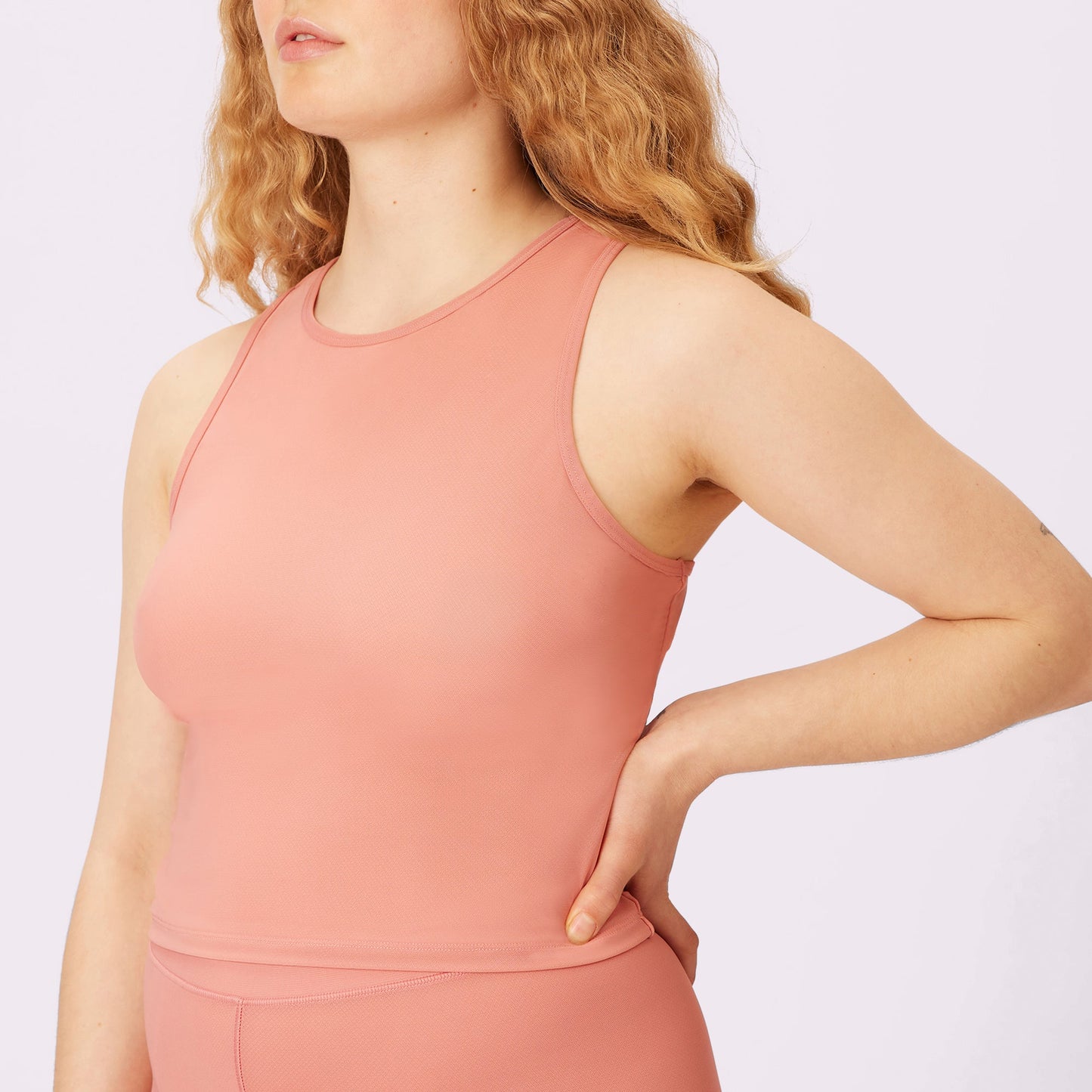 Weightless Racer Tank | Silky Mesh | Archive (Pink Canyon)