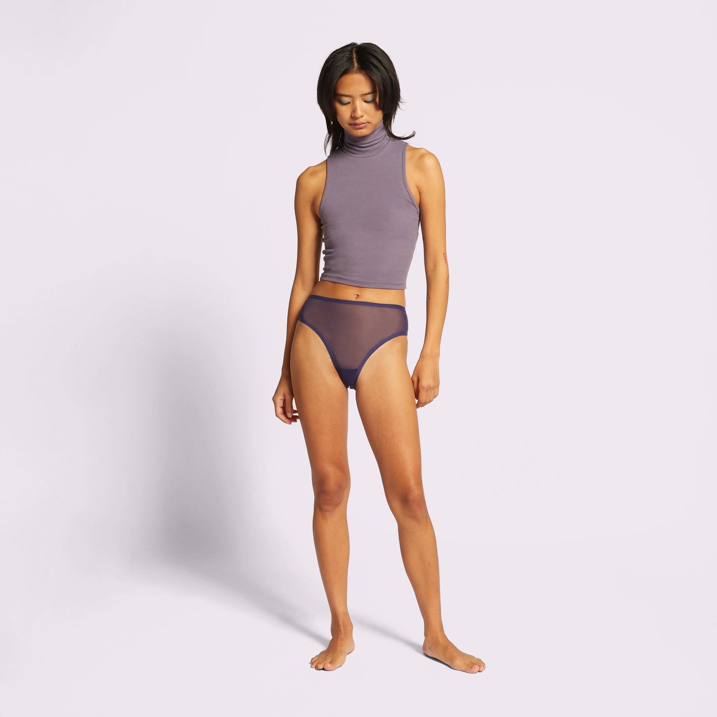 High Rise Cheeky | Silky Mesh | Archive (Starry Sky)