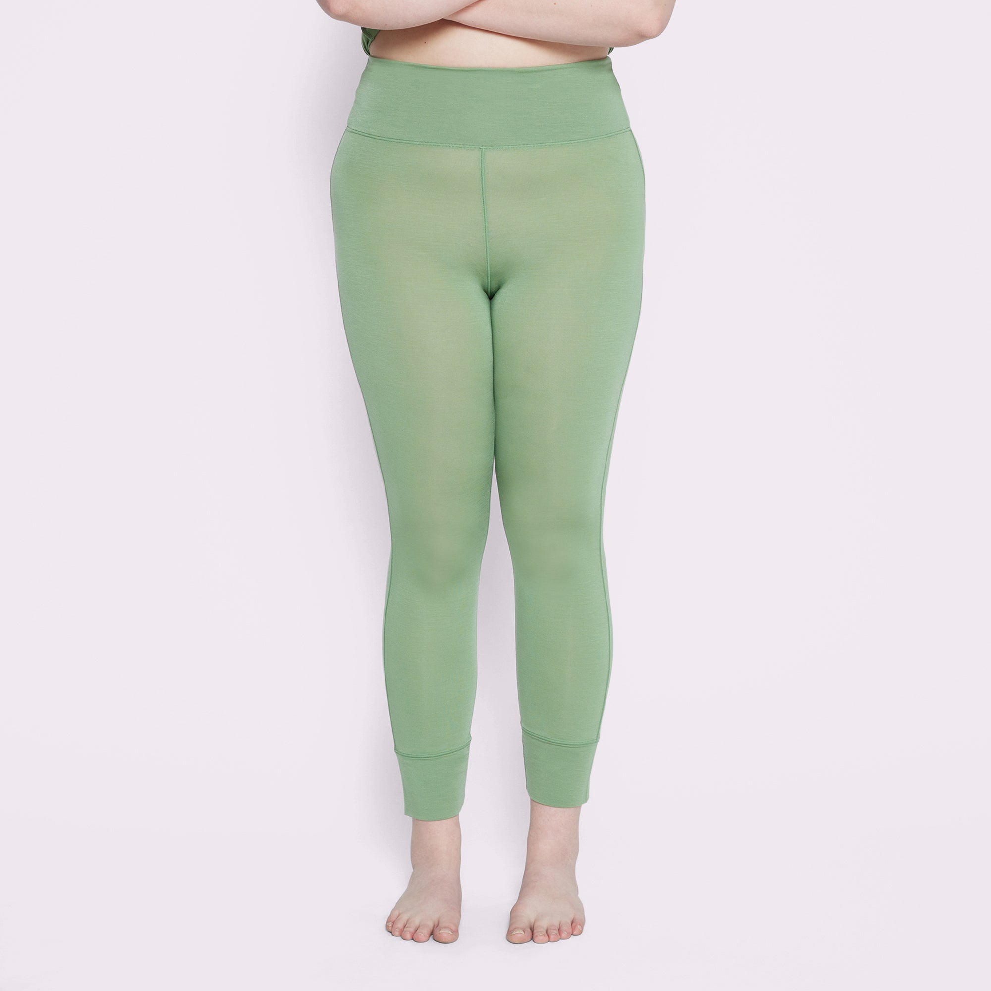 Buy Green High Rise Co-ord Training Tights For Women Online